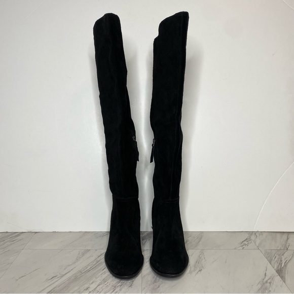Naturalizer Kyrie Black Suede Tall Boot 8 1/2 M - Picture 2 of 16